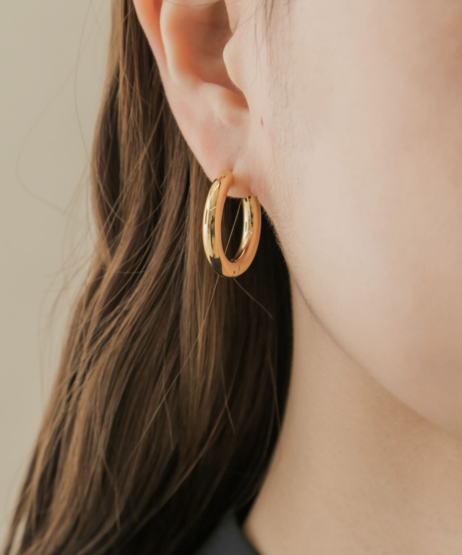 SMELLY「サージカルステンレスワイドフープピアス」|ピアス|