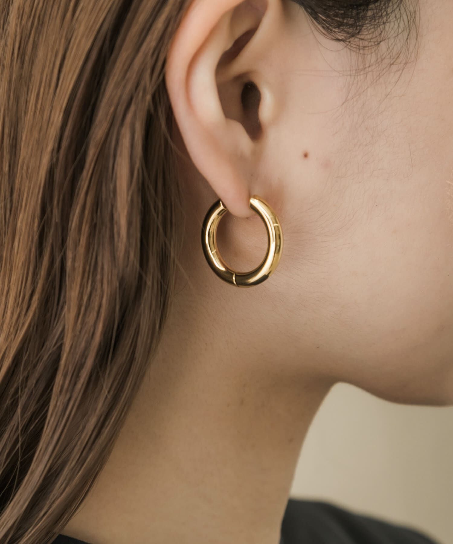 SMELLY「サージカルステンレスワイドフープピアス」|ピアス|