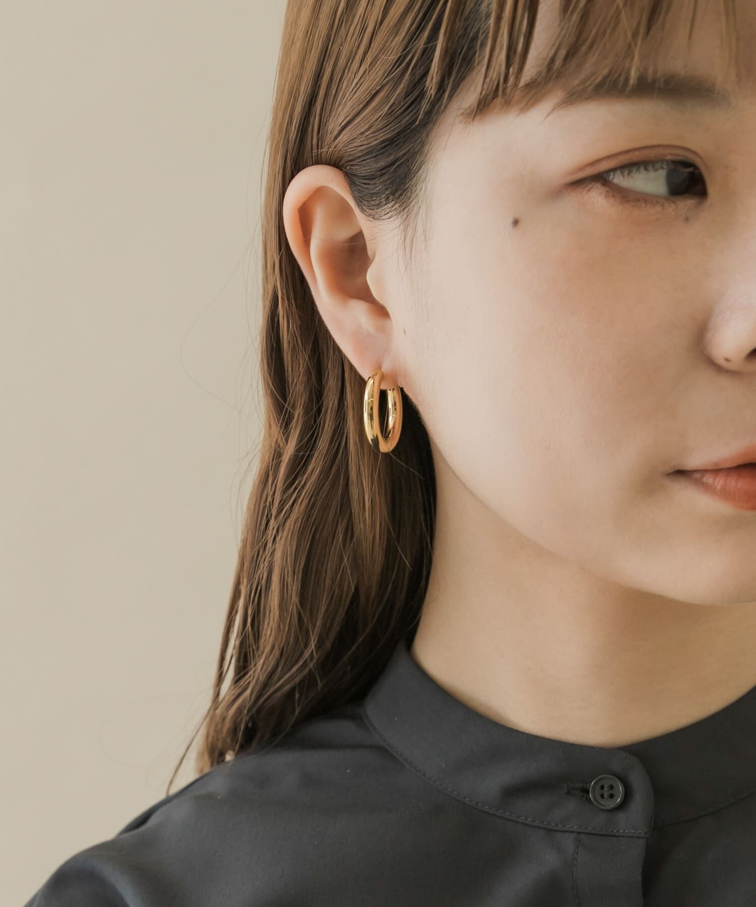 SMELLY「サージカルステンレスワイドフープピアス」|ピアス|