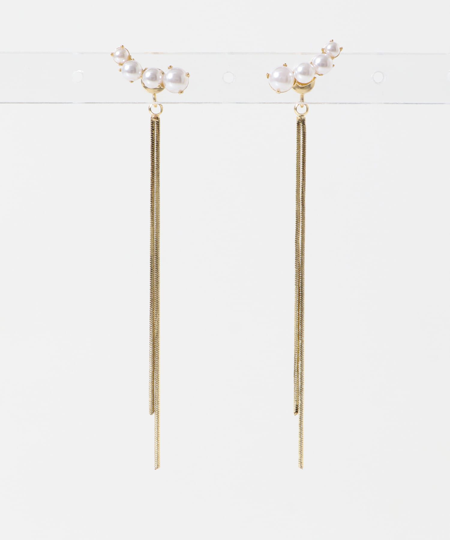 SMELLY「パールチェーンピアス」|ピアス|