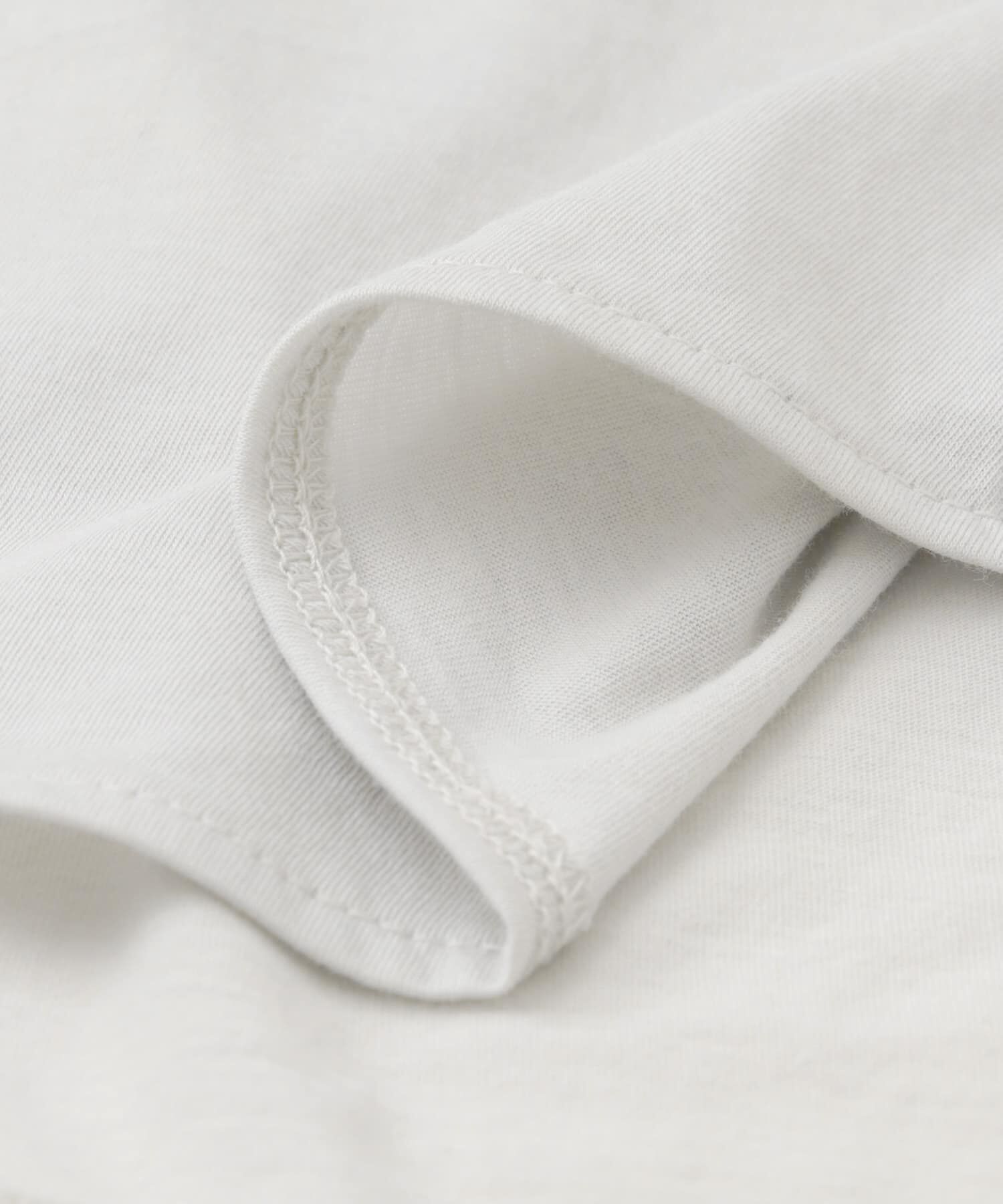 かぐれ「シフォン天竺7分袖カットソー」|Tシャツ・カットソー|