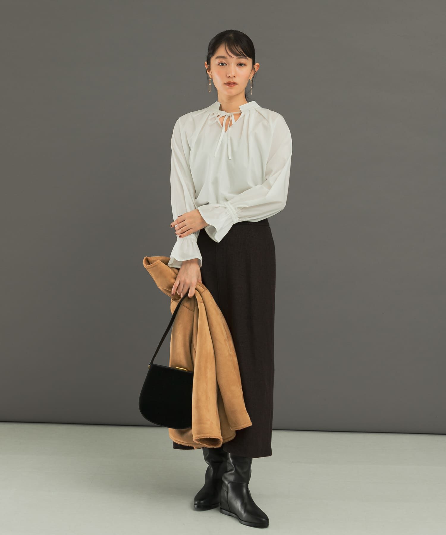 URBAN RESEARCH ROSSO「2WAYボリュームシャツブラウス」|シャツ・ブラウス|