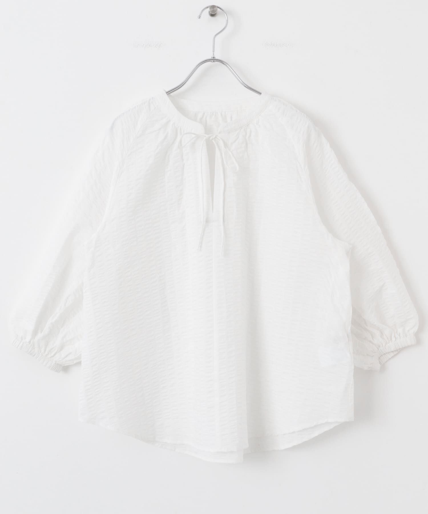 URBAN RESEARCH ROSSO「F by ROSSO　サッカーボリュームスリーブブラウス」|シャツ・ブラウス|