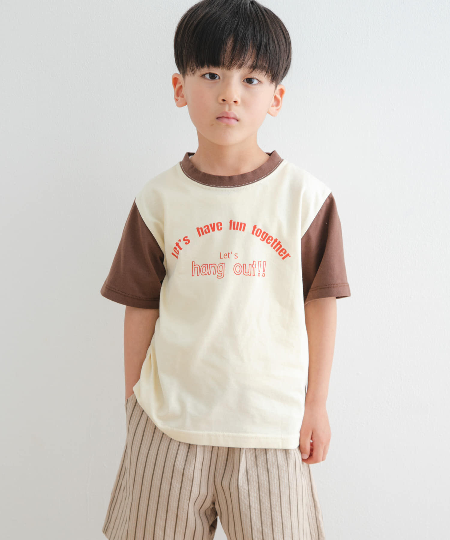 URBAN RESEARCH DOORS「『WEB/一部店舗限定サイズ』配色ロゴTシャツ(KIDS)」|その他|