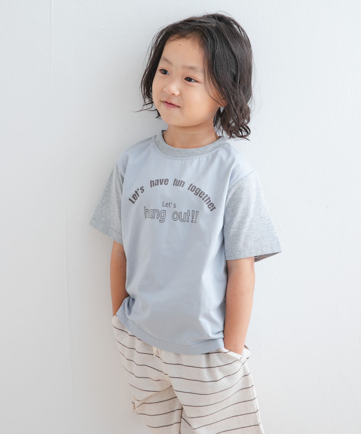 URBAN RESEARCH DOORS「『WEB/一部店舗限定サイズ』配色ロゴTシャツ(KIDS)」|その他|
