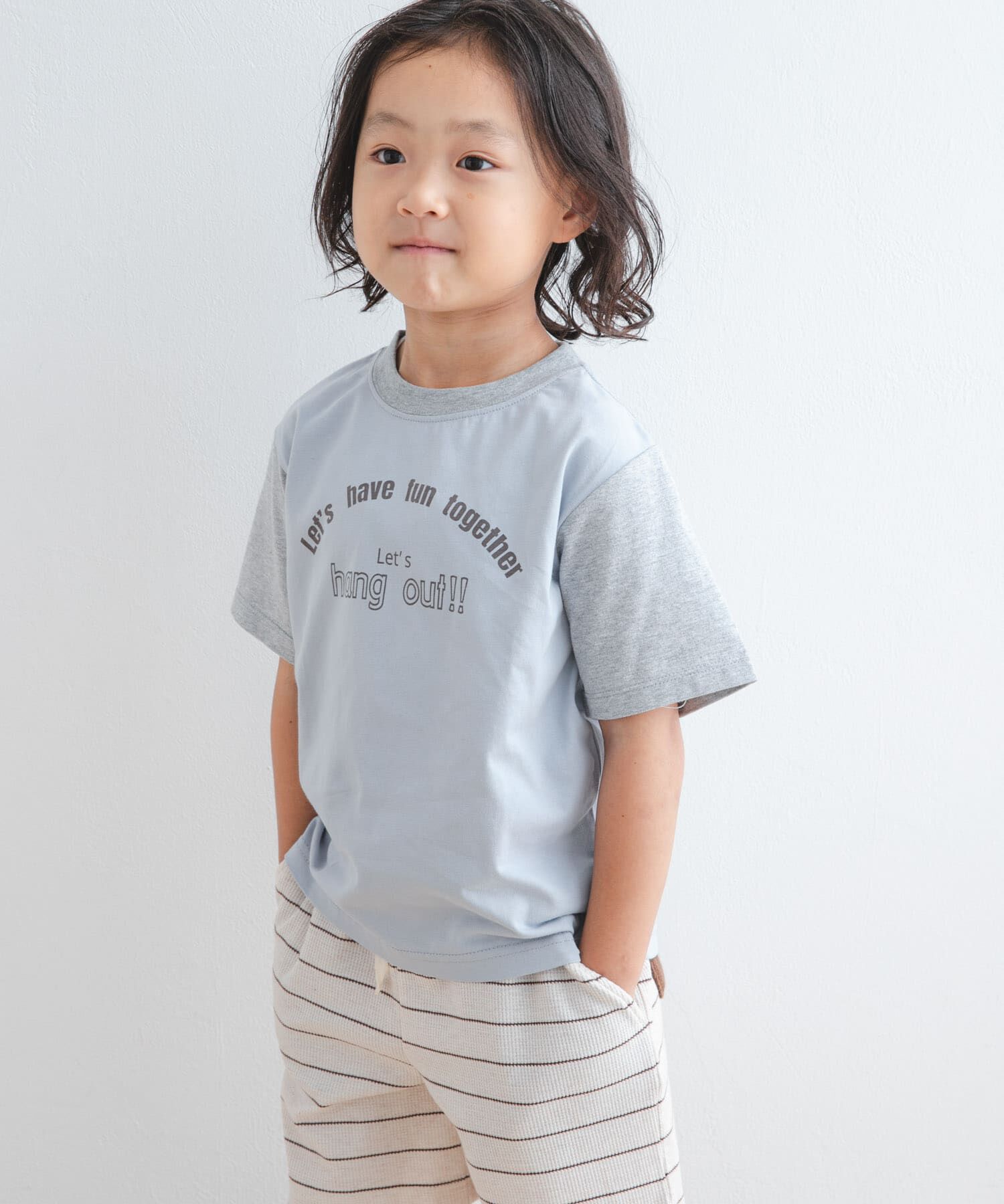 URBAN RESEARCH DOORS「『WEB/一部店舗限定サイズ』配色ロゴTシャツ(KIDS)」|その他|