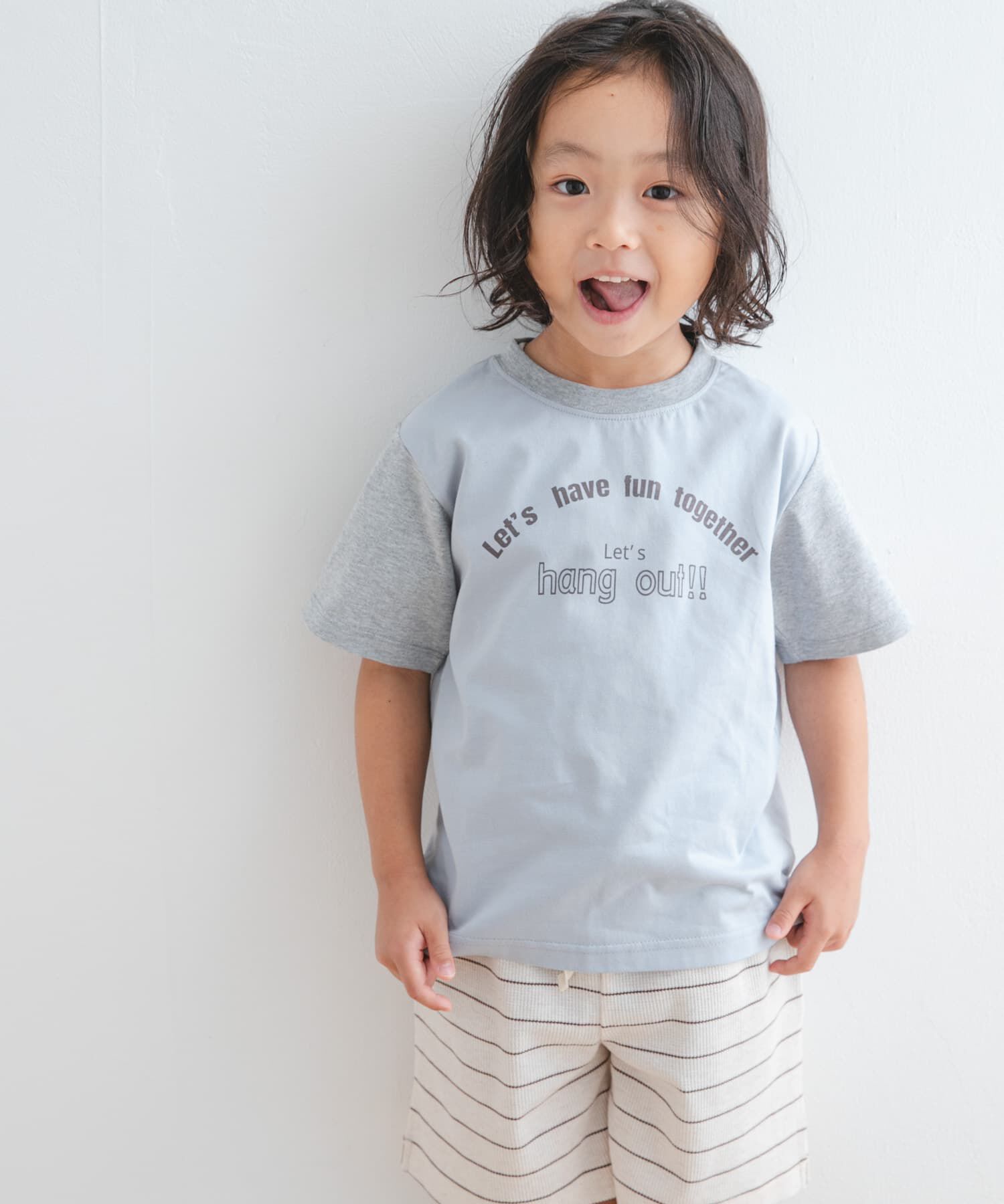 URBAN RESEARCH DOORS「『WEB/一部店舗限定サイズ』配色ロゴTシャツ(KIDS)」|その他|