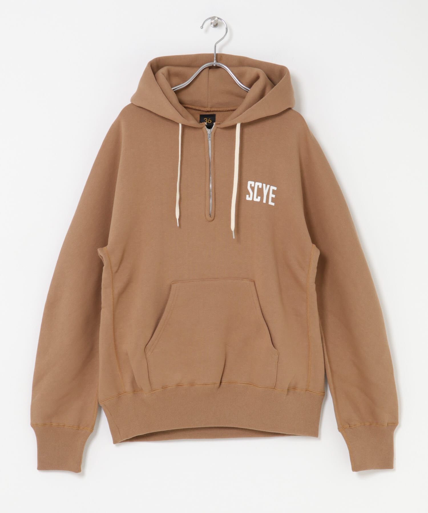URBAN RESEARCH DOORS「Scye　Fleece Back Jersey Hoodie」|パーカー|ベージュ