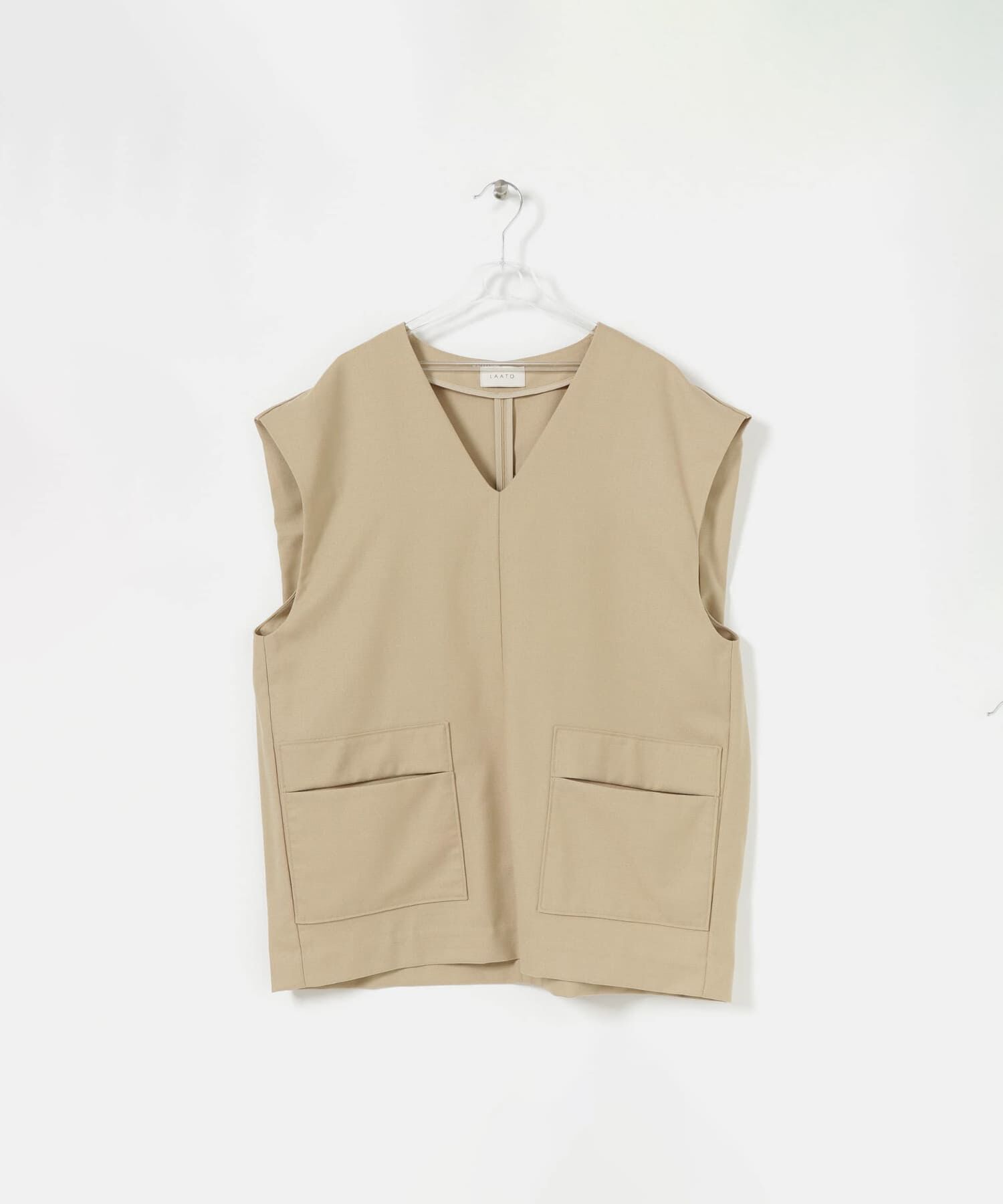 LAATO「COCOON OVER VEST」|ベスト・ジレ|ベージュ