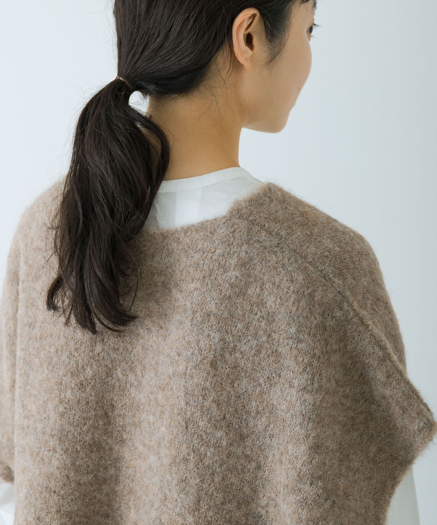 かぐれ「アルパカワイドニットベスト」|ベスト・ジレ|