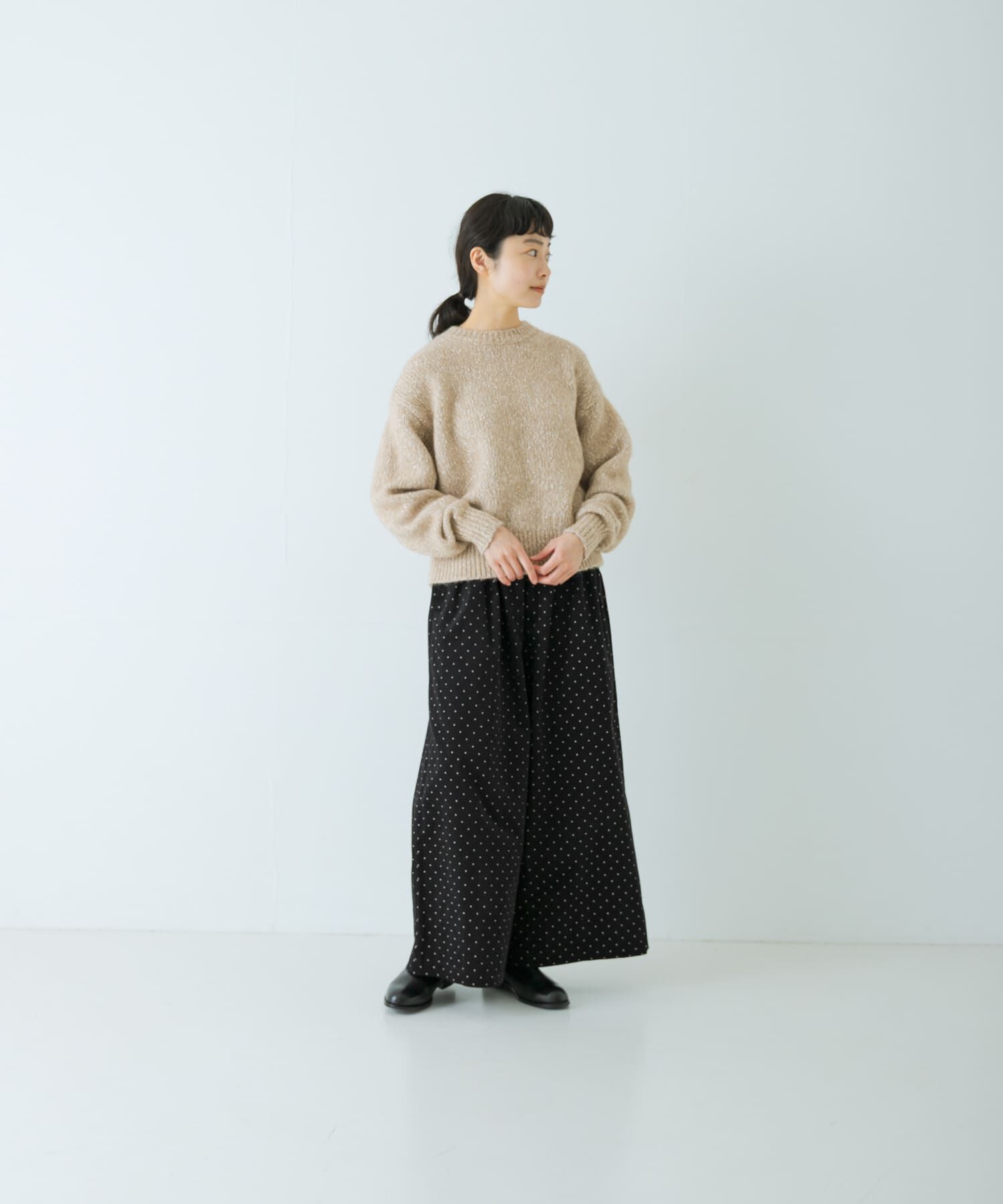 かぐれ「ドットコーデュロイワイドパンツ」|その他|