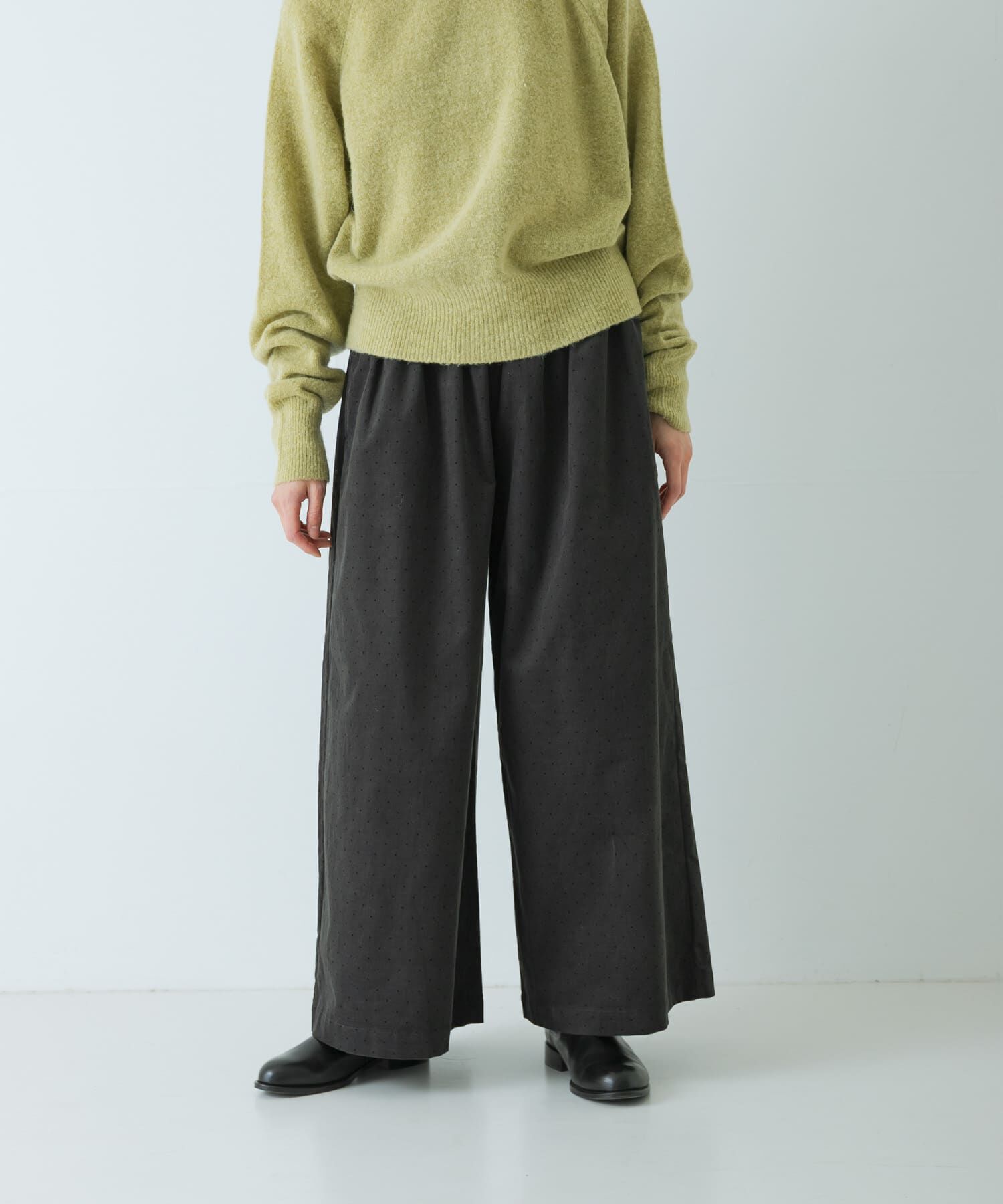 かぐれ「ドットコーデュロイワイドパンツ」|その他|