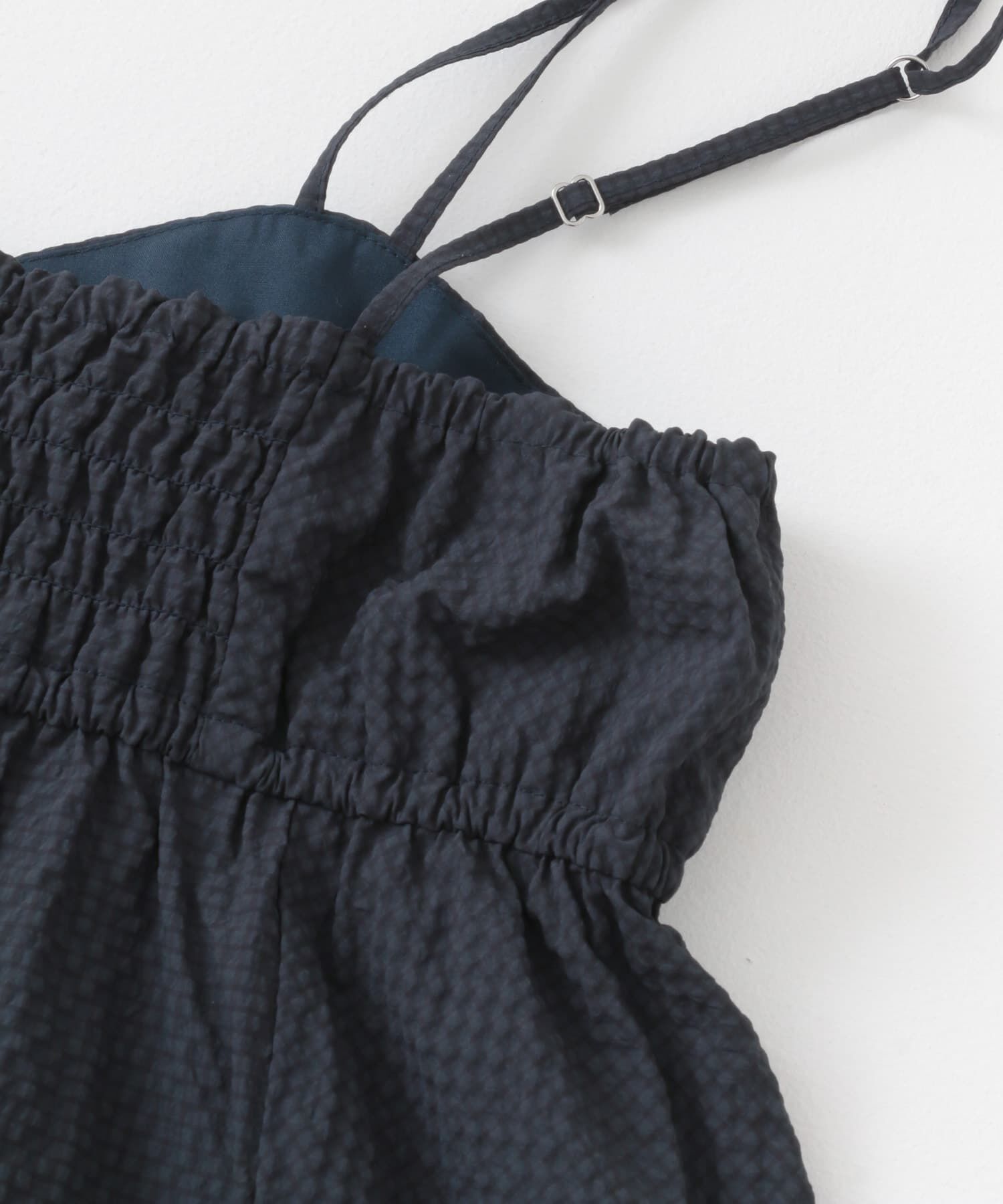  「ドロストチェックキャミワンピース」|ワンピース|