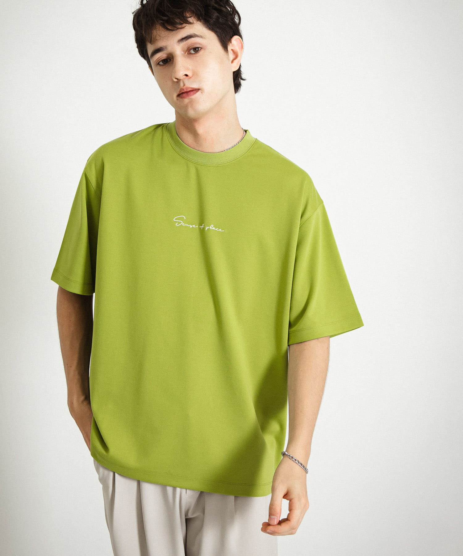 SENSE OF PLACE by URBAN RESEARCH「シシュウポンチショートスリーブTシャツ」|Tシャツ・カットソー|