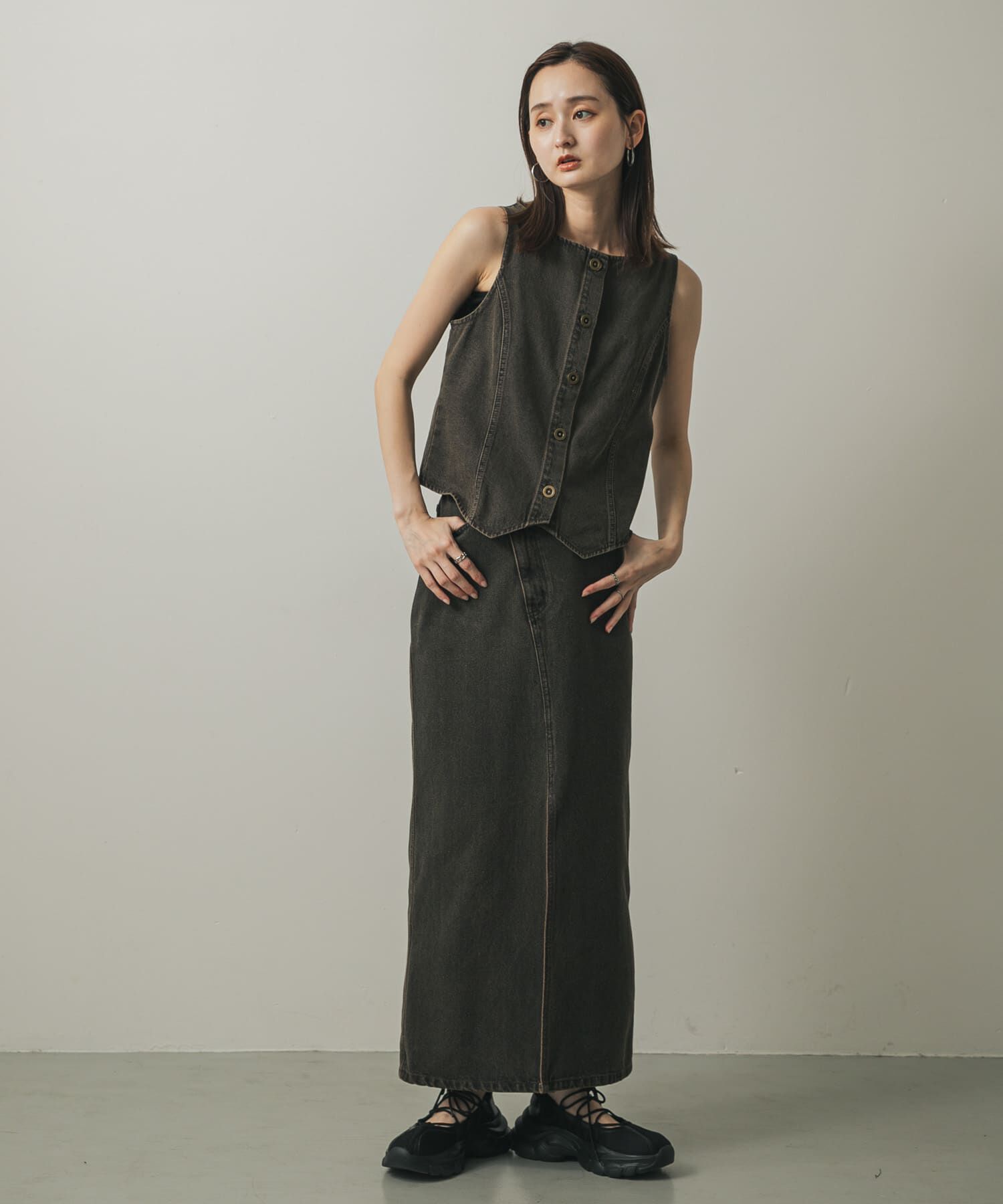 SENSE OF PLACE by URBAN RESEARCH「デニムコンパクトジレ」|ベスト・ジレ|