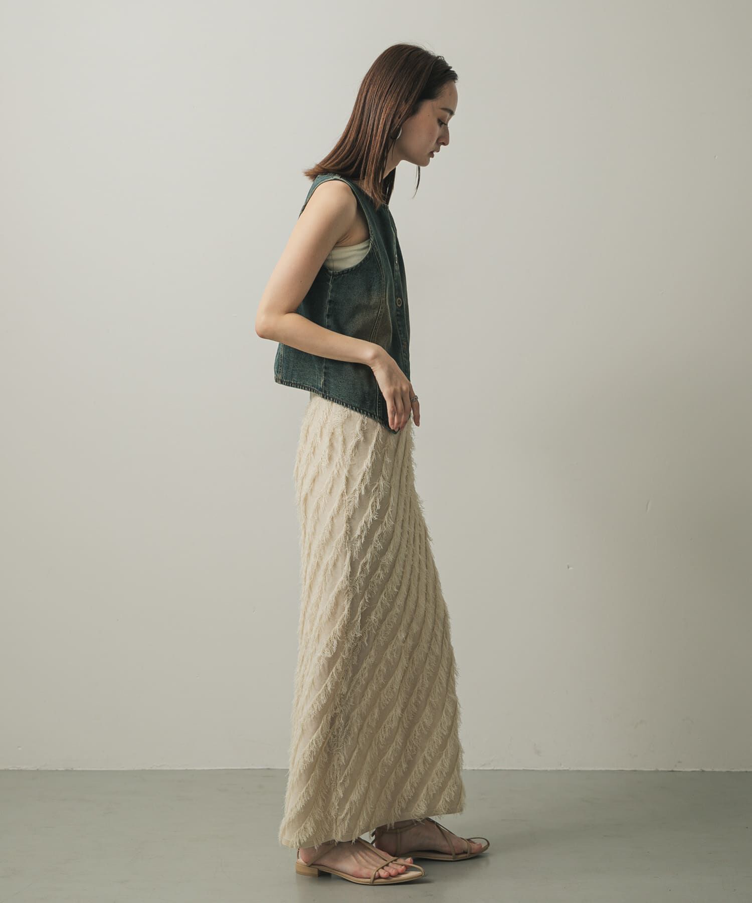 SENSE OF PLACE by URBAN RESEARCH「デニムコンパクトジレ」|ベスト・ジレ|