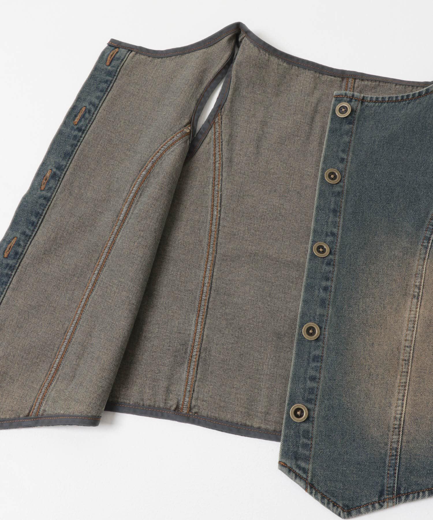 SENSE OF PLACE by URBAN RESEARCH「デニムコンパクトジレ」|ベスト・ジレ|