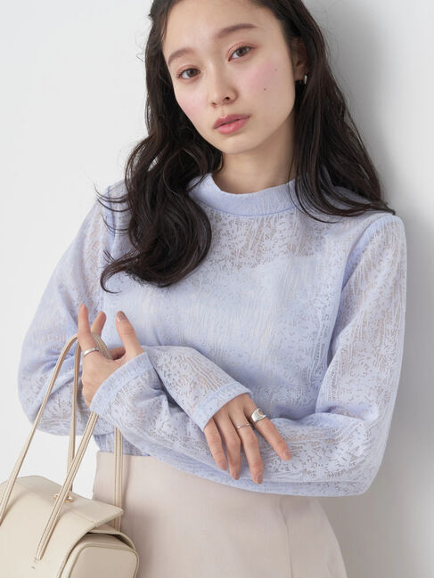 earth music&ecology「フラワーシアープルオーバー」|Tシャツ・カットソー|