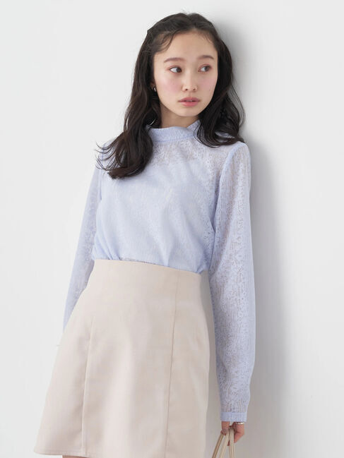 earth music&ecology「フラワーシアープルオーバー」|Tシャツ・カットソー|