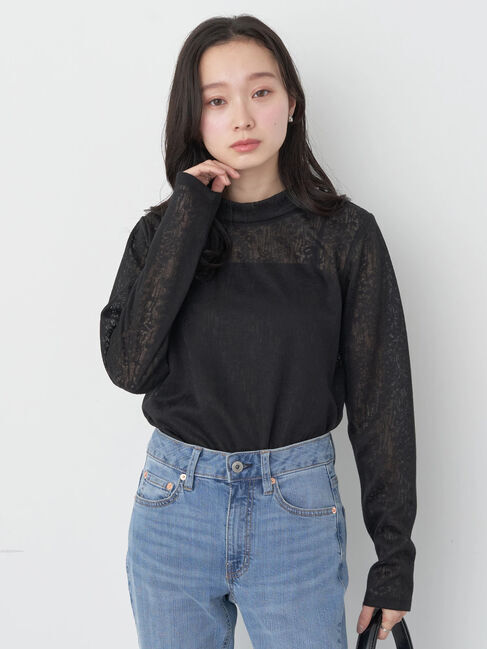 earth music&ecology「フラワーシアープルオーバー」|Tシャツ・カットソー|