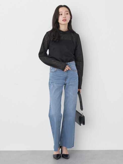 earth music&ecology「フラワーシアープルオーバー」|Tシャツ・カットソー|