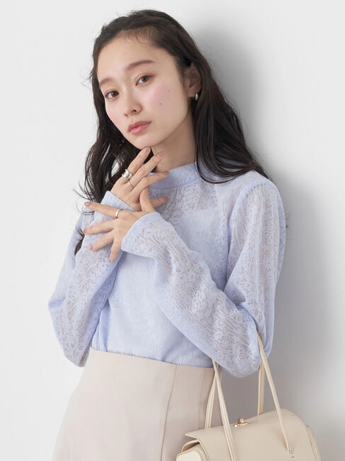 earth music&ecology「フラワーシアープルオーバー」|Tシャツ・カットソー|Sax