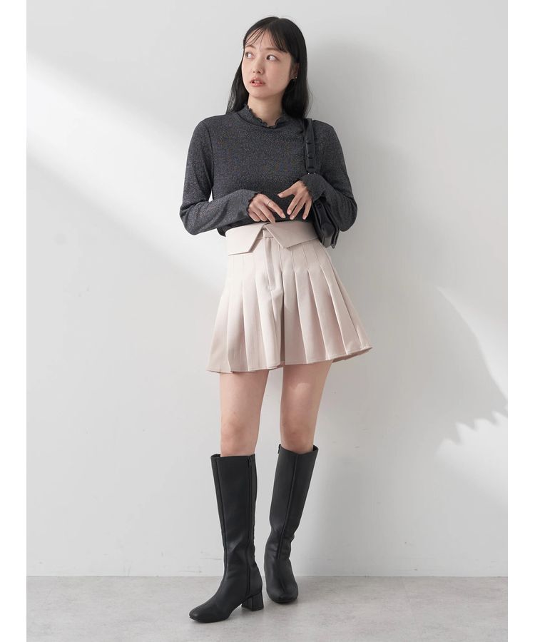 earth music&ecology「ラメハイネックプルオーバー」|Tシャツ・カットソー|