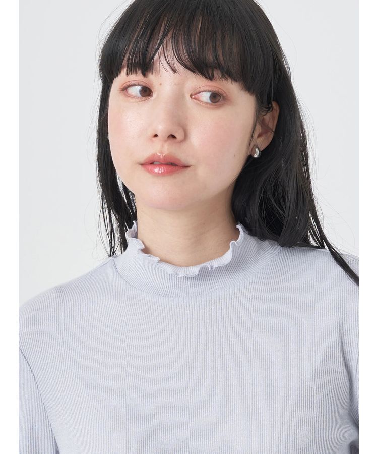 earth music&ecology「ラメハイネックプルオーバー」|Tシャツ・カットソー|