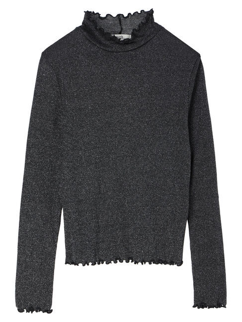 earth music&ecology「ラメハイネックプルオーバー」|Tシャツ・カットソー|