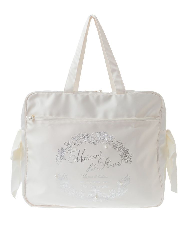 Maison de FLEUR「シーシェルプリントキャリーオンバッグ」|トートバッグ|