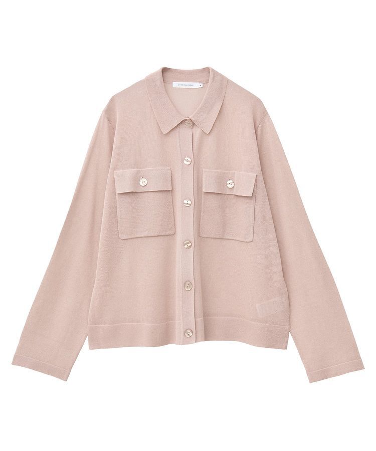 AMERICAN HOLIC「シアー襟付きカーディガン」|カーディガン|