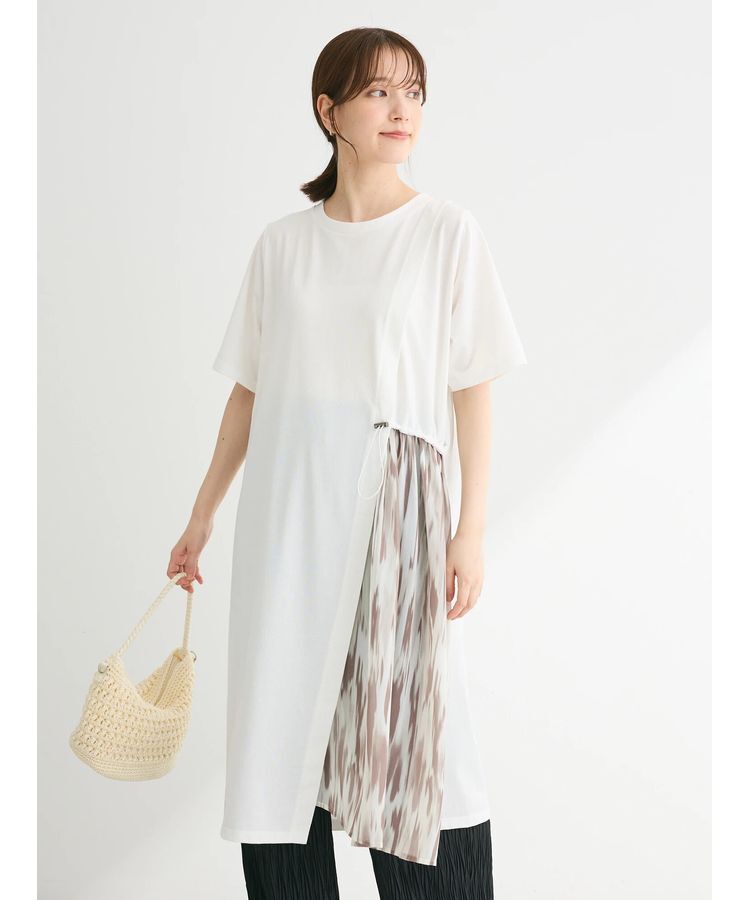 armonia「柄シアードッキングワンピース」|ワンピース|Off White