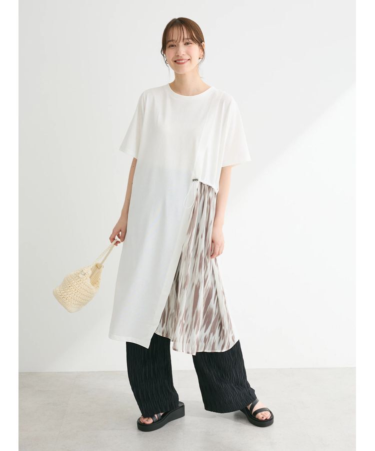 armonia「柄シアードッキングワンピース」|ワンピース|