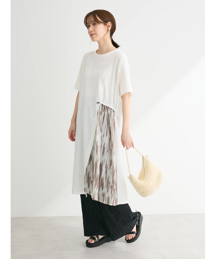 armonia「柄シアードッキングワンピース」|ワンピース|