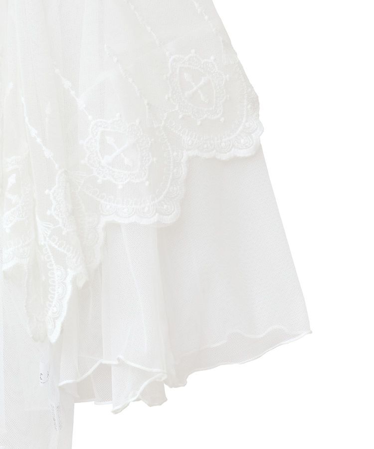 Green Parks「■ESCAR チュール刺繍ハンカチーフブラウス」|Tシャツ・カットソー|