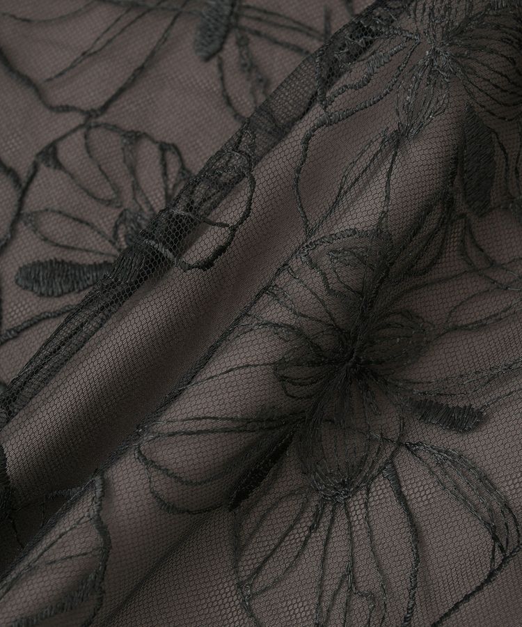 YECCA VECCA「【2点SET】フラワー柄スパンコール刺繍ドレス」|ワンピース|