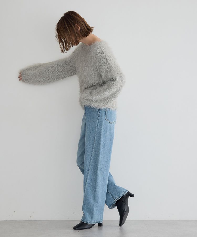 Editt by YECCA VECCA「フェザーMIXロービングニット」|ニット・セーター|