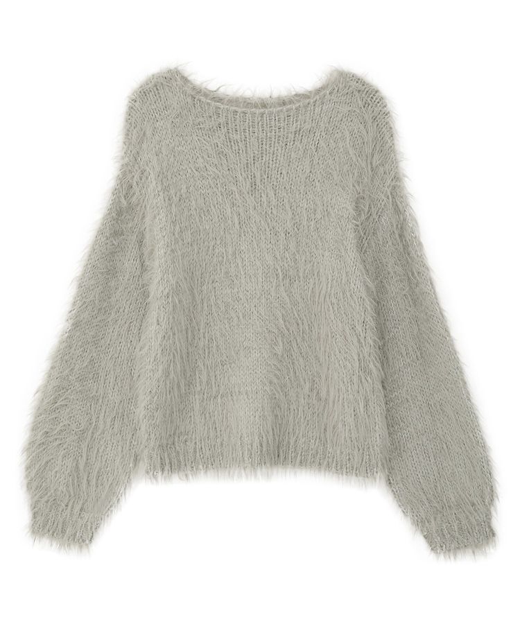 Editt by YECCA VECCA「フェザーMIXロービングニット」|ニット・セーター|