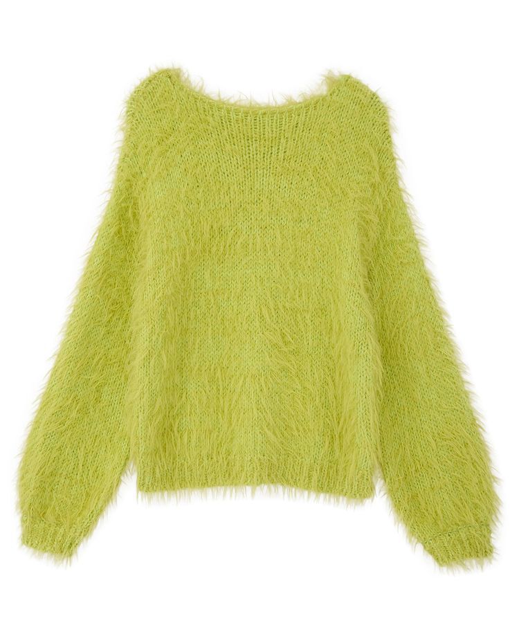 Editt by YECCA VECCA「フェザーMIXロービングニット」|ニット・セーター|