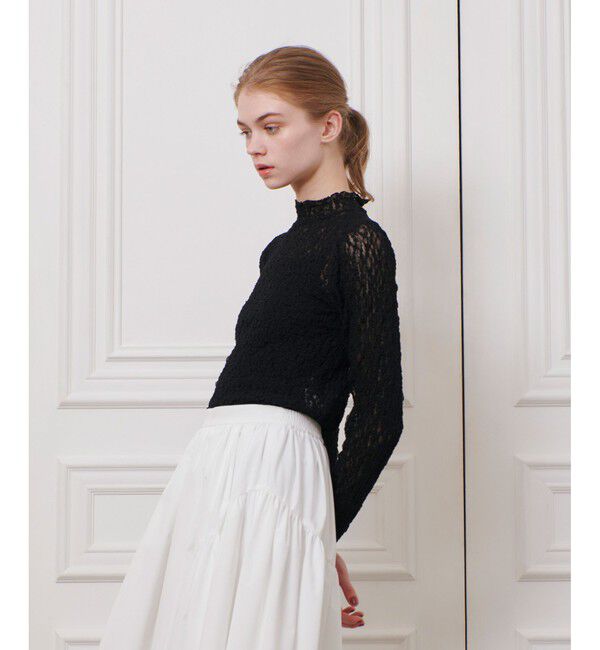 LOULOU WILLOUGHBY「【LOULOU WILLOUGHBY】リンクルフラワープルオーバー」|Tシャツ・カットソー|