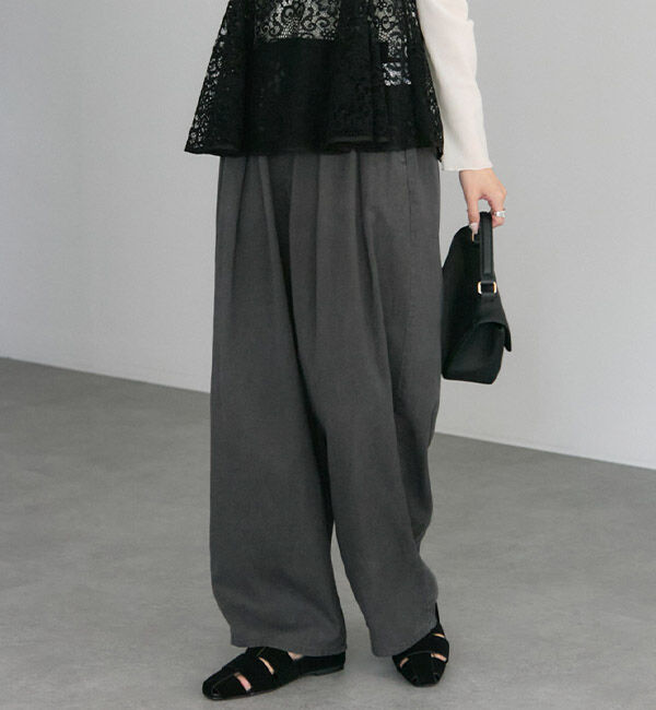  「テンセルコットンツータックパンツ」|その他|