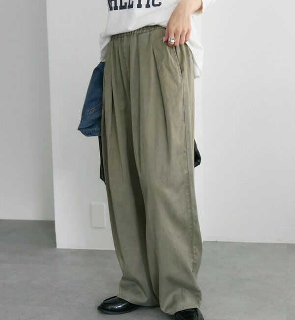  「テンセルコットンツータックパンツ」|その他|