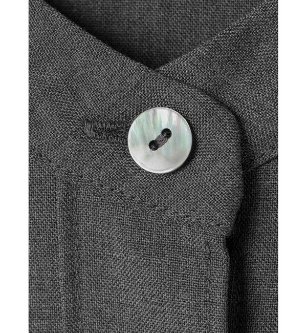 mizuiro ind「mizuiro ind T/Wスタンドカラーシャツチュニック」|シャツ・ブラウス|