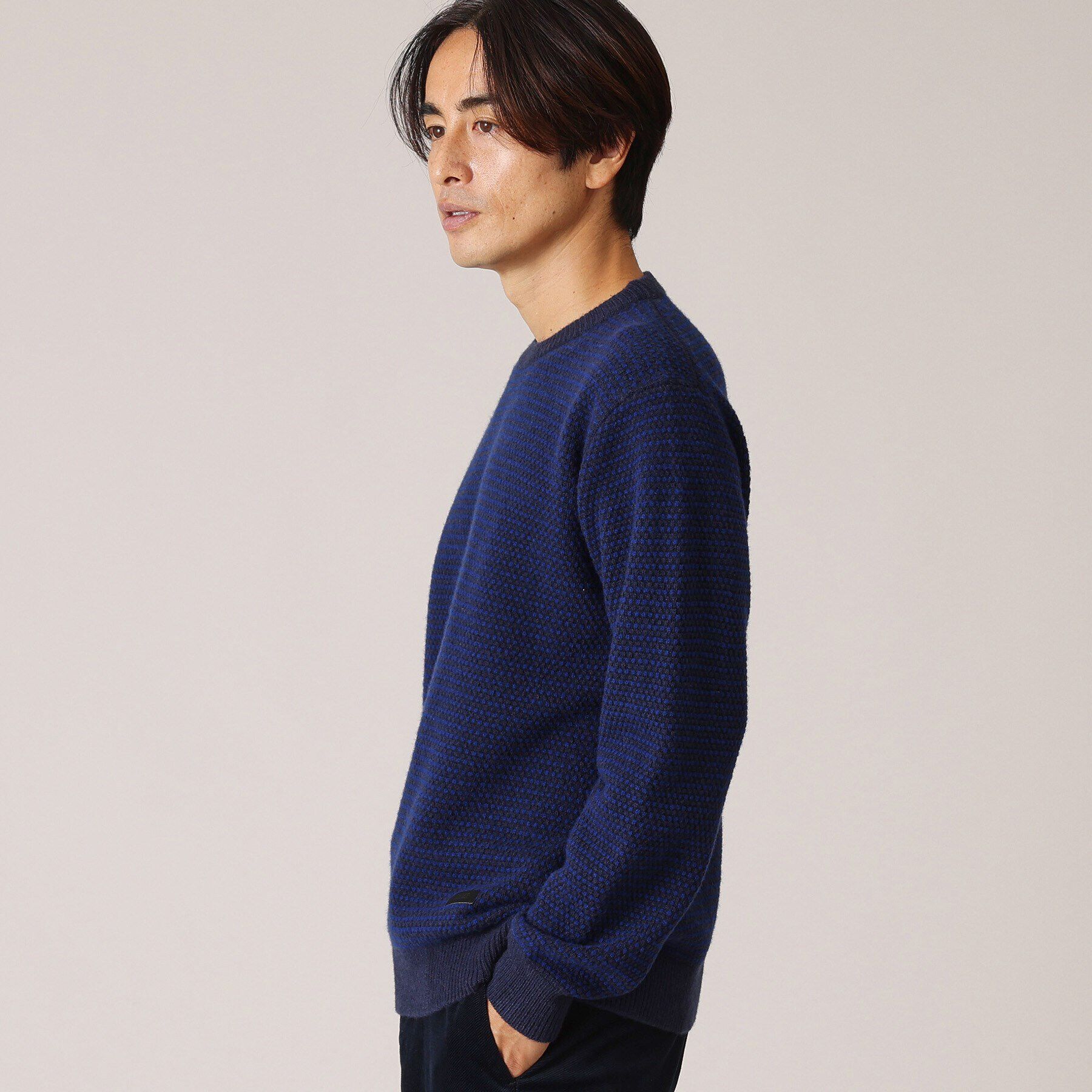 TAKEO KIKUCHI「ドットメランジ プルオーバー ニット」|ニット・セーター|