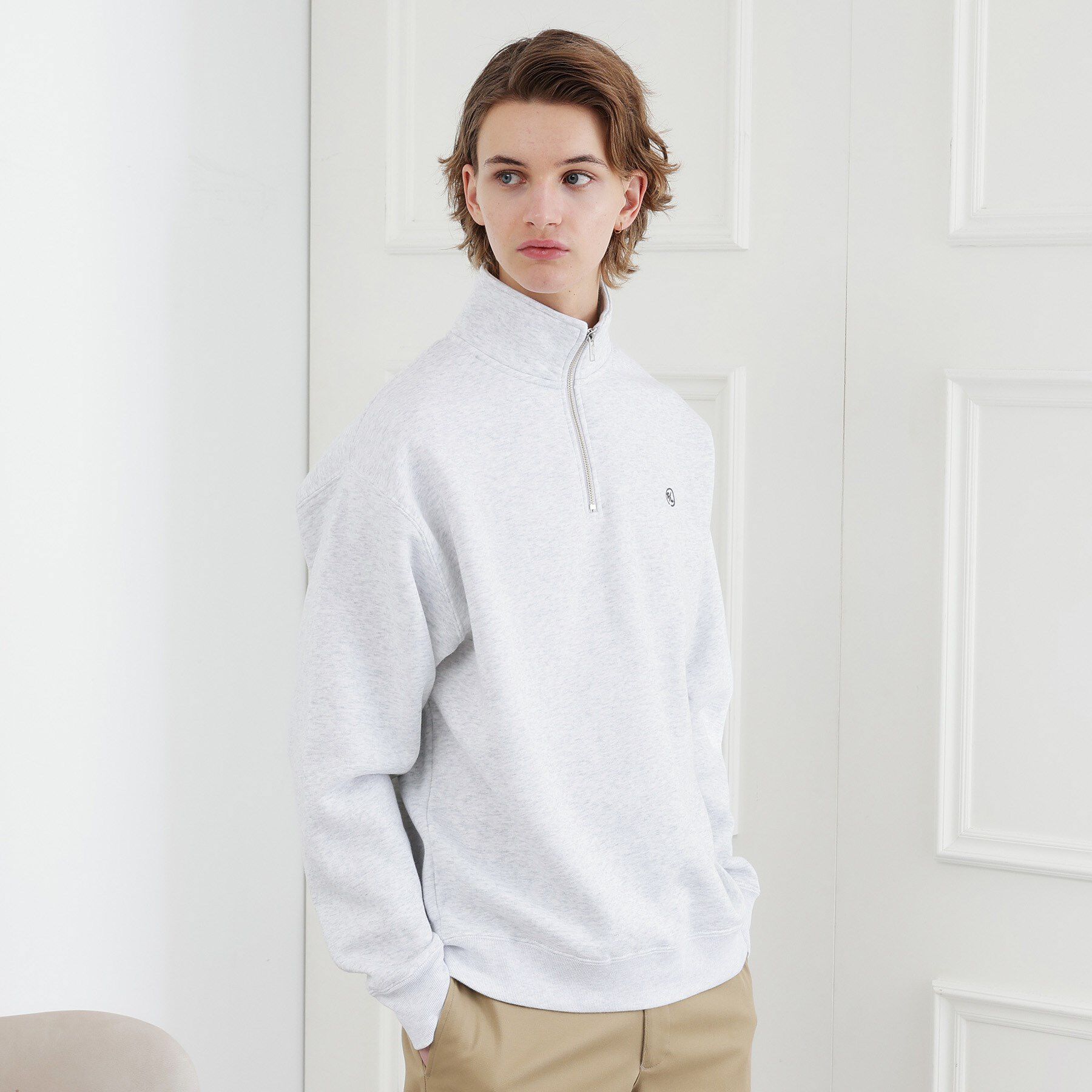 TAKEO KIKUCHI「【LIMITED】ワンポイント刺繍ハーフジップスウェット トレーナー」|パーカー|