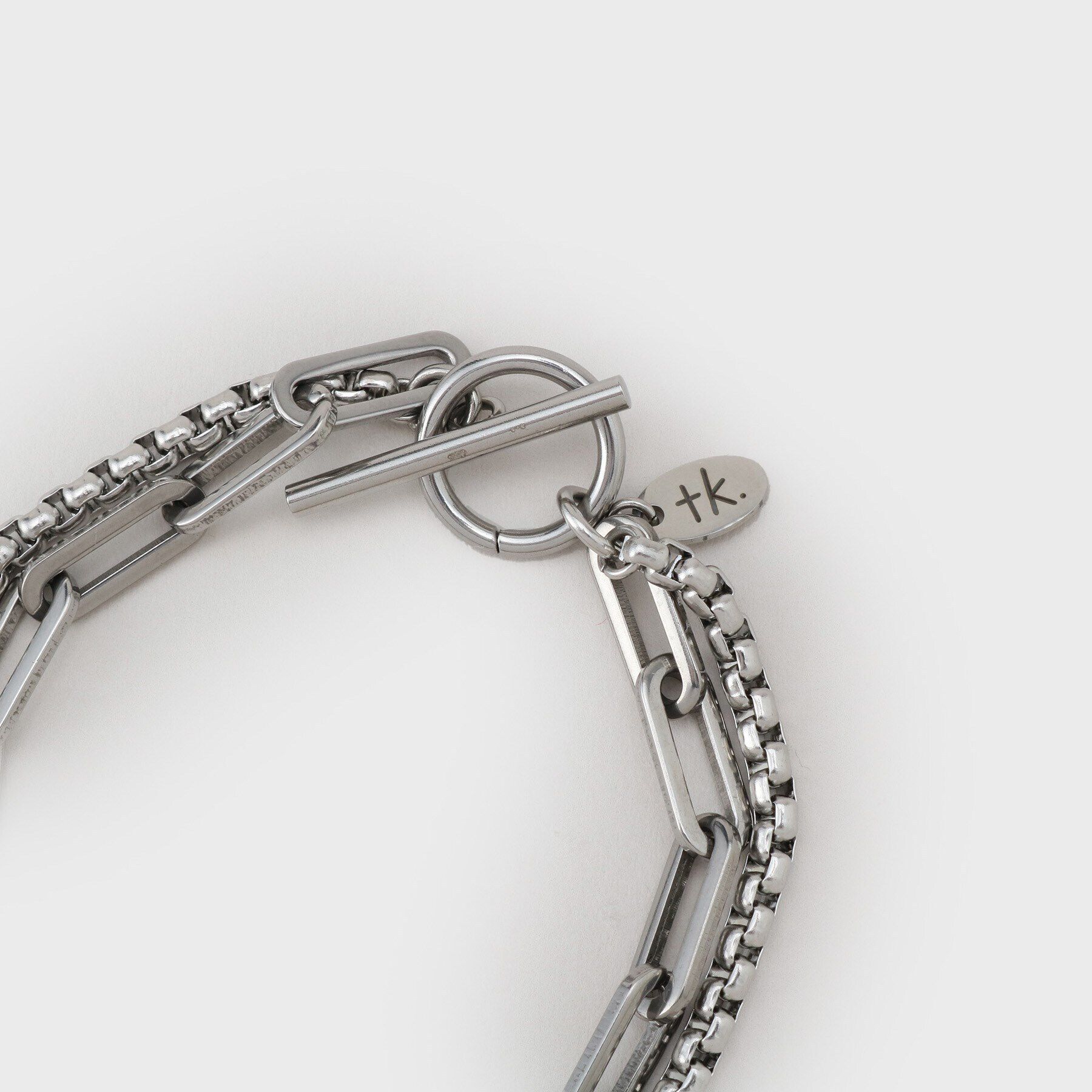tk.TAKEO KIKUCHI「アソートステンレスダブルブレス」|ブレスレット・バングル|