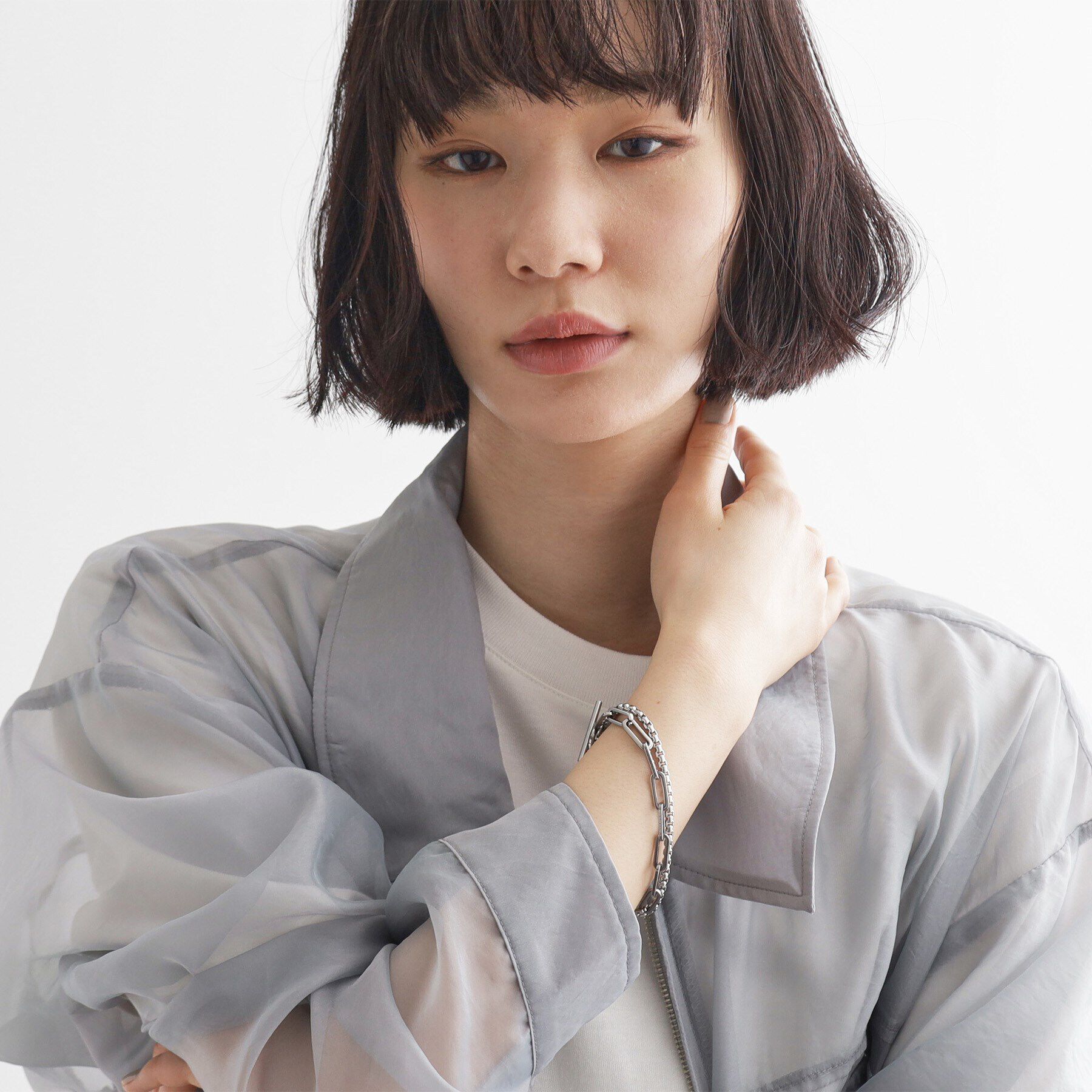 tk.TAKEO KIKUCHI「アソートステンレスダブルブレス」|ブレスレット・バングル|