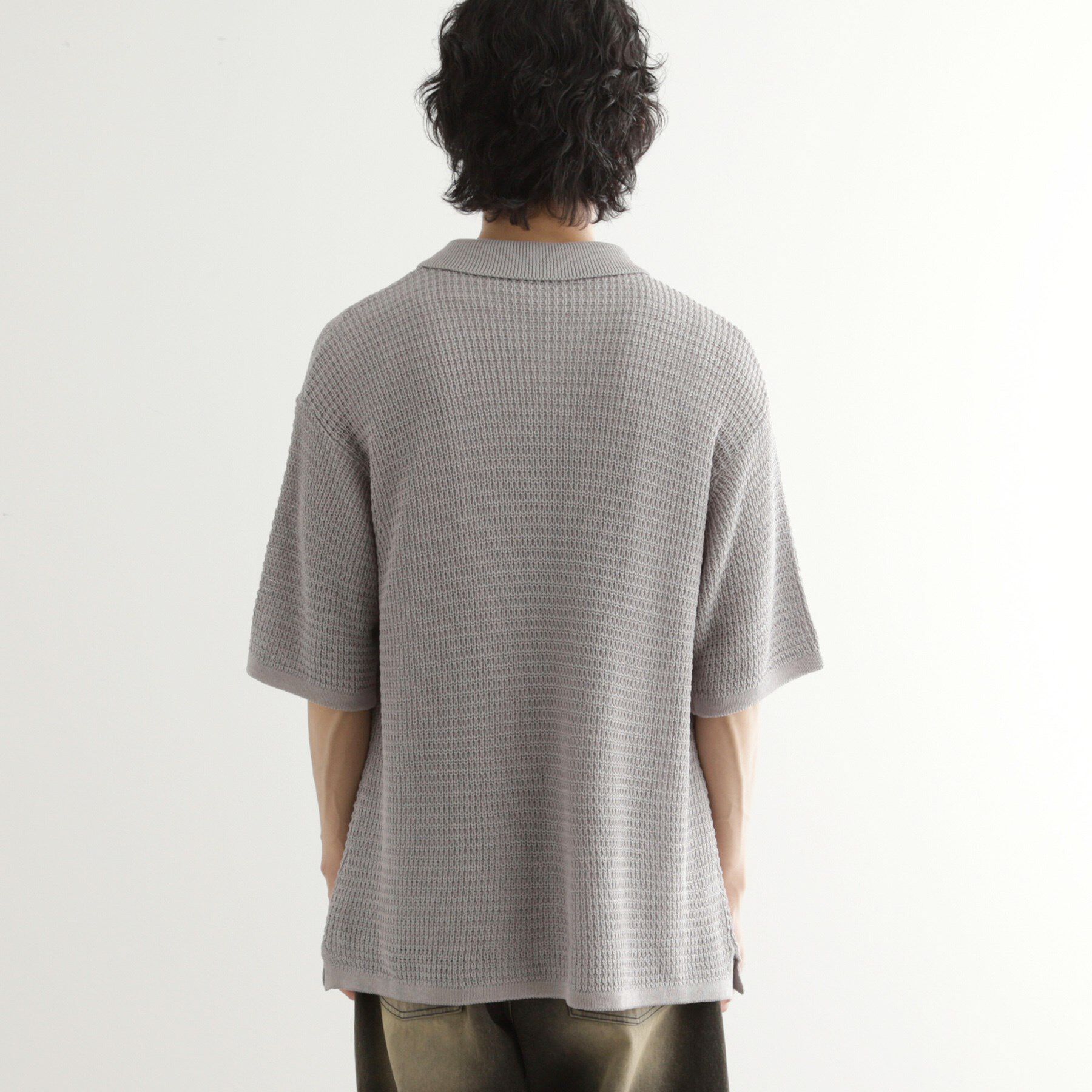 tk.TAKEO KIKUCHI「リネンライクニットポロシャツ」|ニット・セーター|