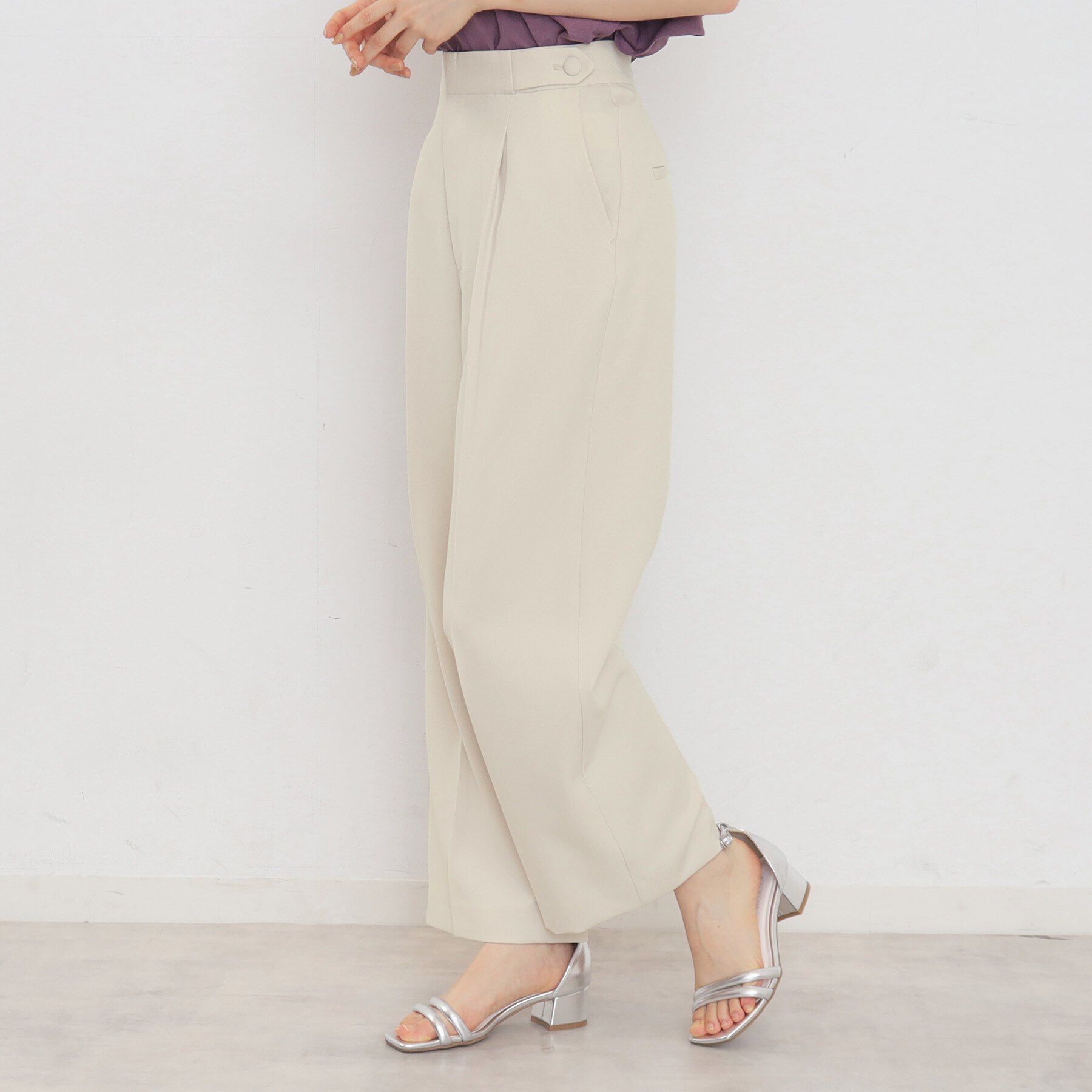 index「≪5color≫ストレッチワイドパンツ【吸水速乾/防シワ/コラーゲン配合/洗濯機洗い可】」|その他|