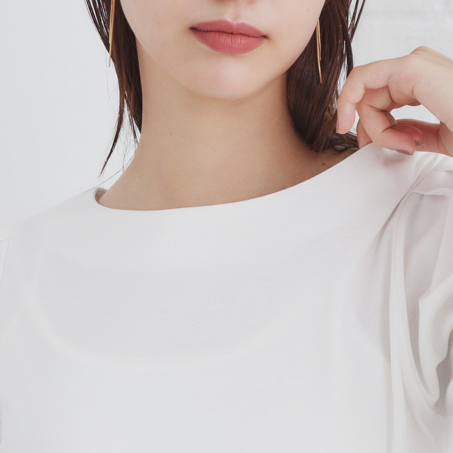 index「クールタッチラップスリーブトップス【洗濯機洗い可/接触冷感】」|Tシャツ・カットソー|